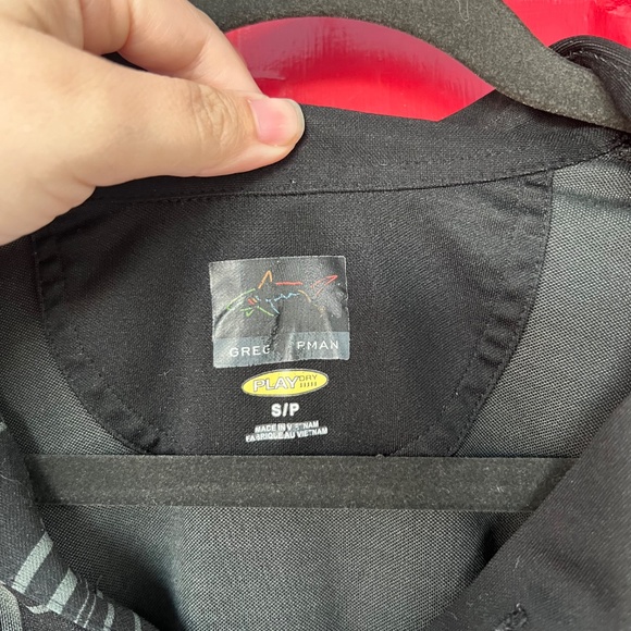 Greg Norman Small Golf Shirt Black Short Sleeve Polo - Picture 4 of 6